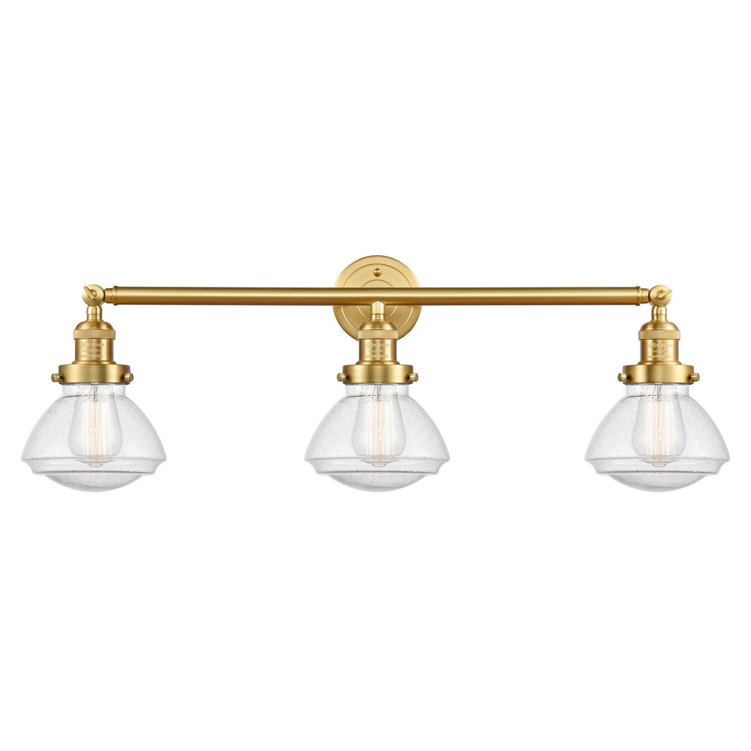 Innovations Franklin Restoration 205-SG-G324 Bath Vanity Light 31 in. wide - Satin Gold