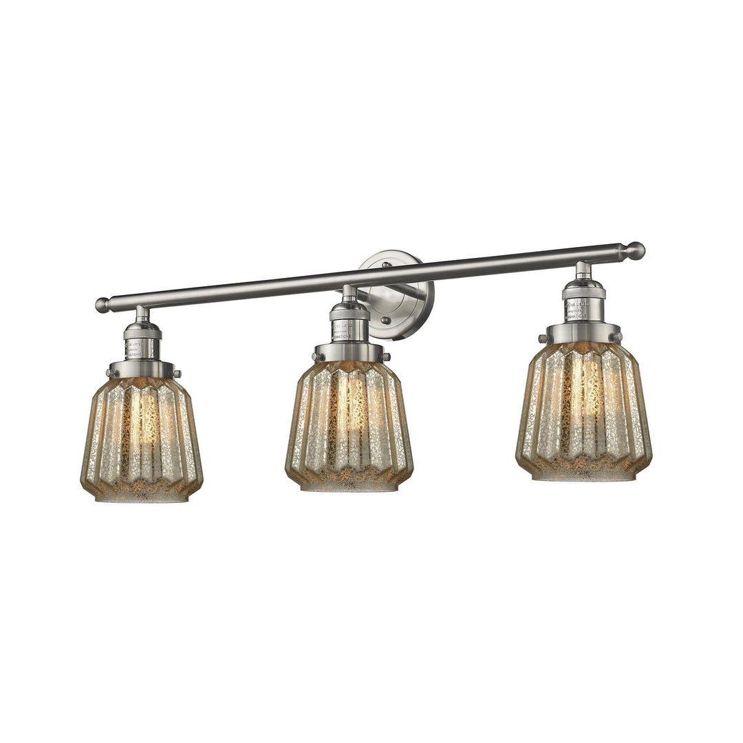 Innovations Franklin Restoration 205-SN-G146-LED Bath Vanity Light 30 in. wide - Brushed Satin Nickel