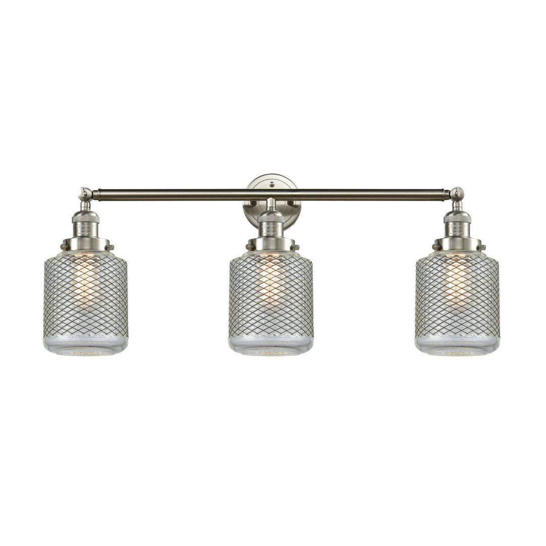 Innovations Franklin Restoration 205-SN-G262-LED Bath Vanity Light 32 in. wide - Brushed Satin Nickel