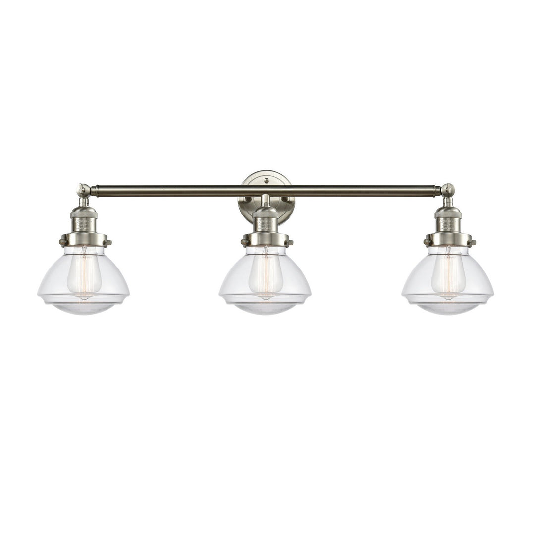 Innovations Franklin Restoration 205-SN-G322 Bath Vanity Light 31 in. wide - Brushed Satin Nickel