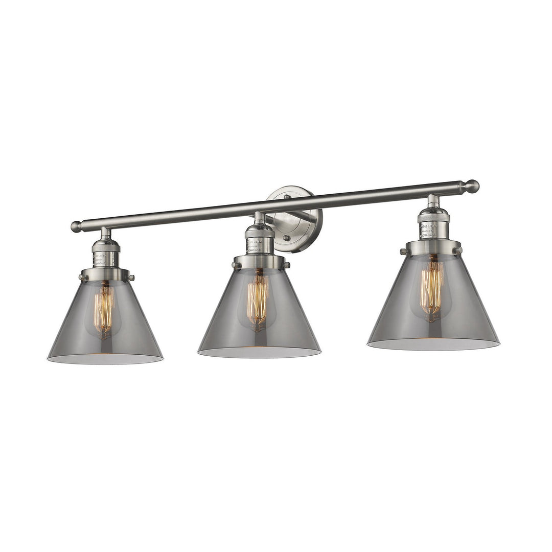 Innovations Franklin Restoration 205-SN-G43-LED Bath Vanity Light 32 in. wide - Brushed Satin Nickel