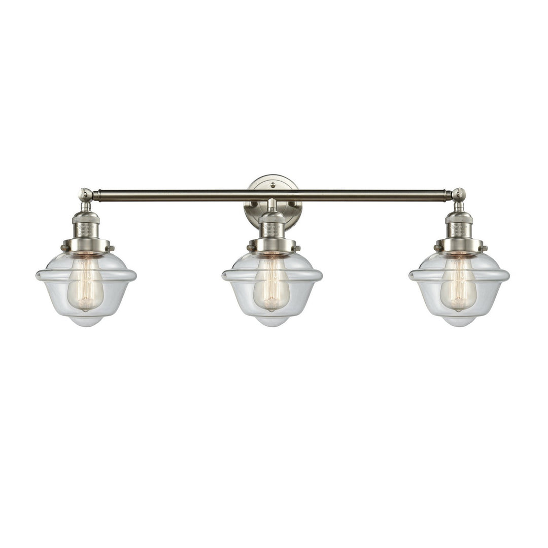 Innovations Franklin Restoration 205-SN-G532-LED Bath Vanity Light 34 in. wide - Brushed Satin Nickel