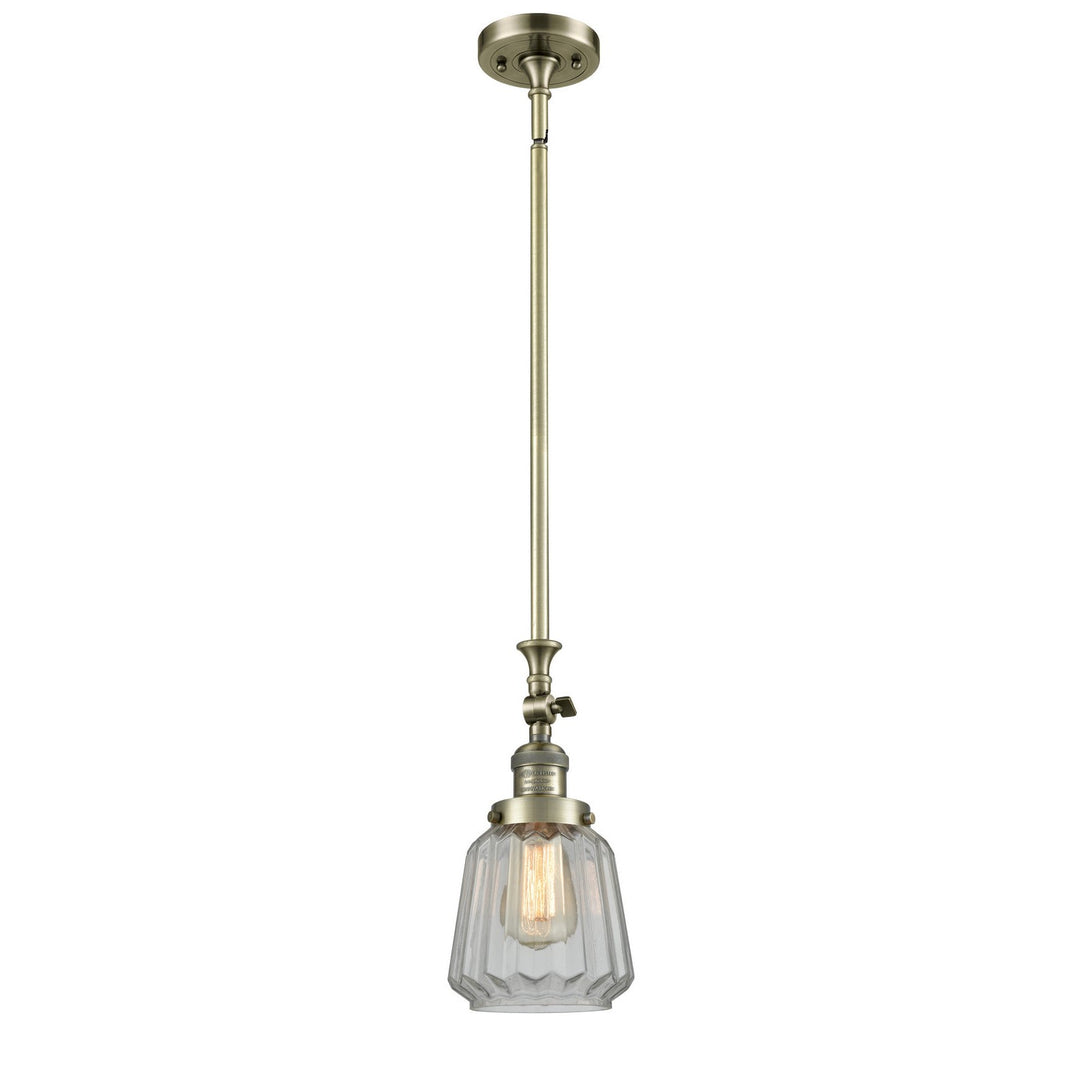 Innovations Franklin Restoration 206-AB-G142-LED Pendant Light - Antique Brass