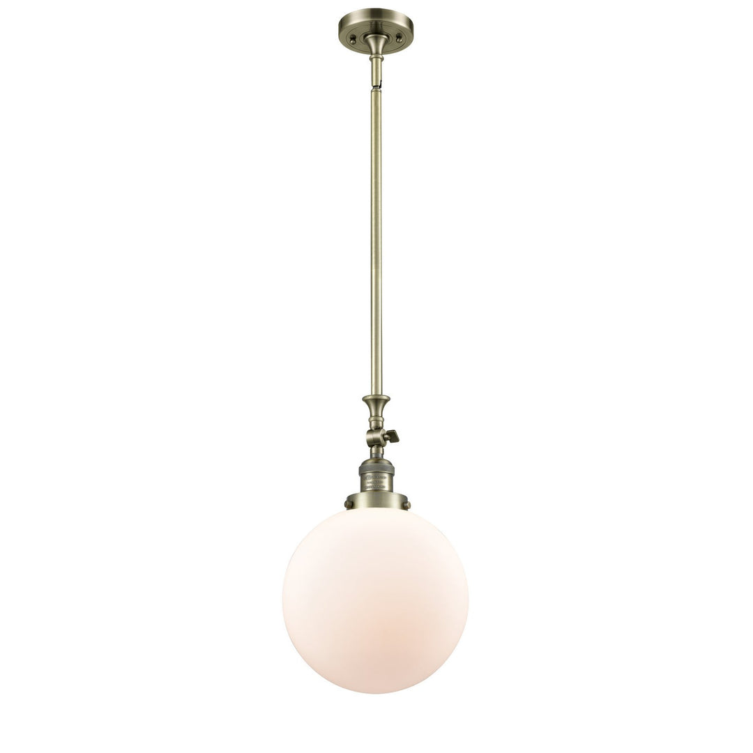 Innovations Franklin Restoration 206-AB-G201-10 Pendant Light - Antique Brass