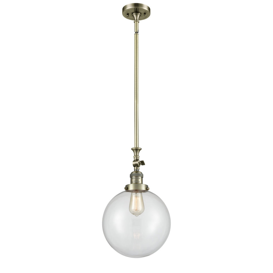 Innovations Franklin Restoration 206-AB-G202-10 Pendant Light - Antique Brass