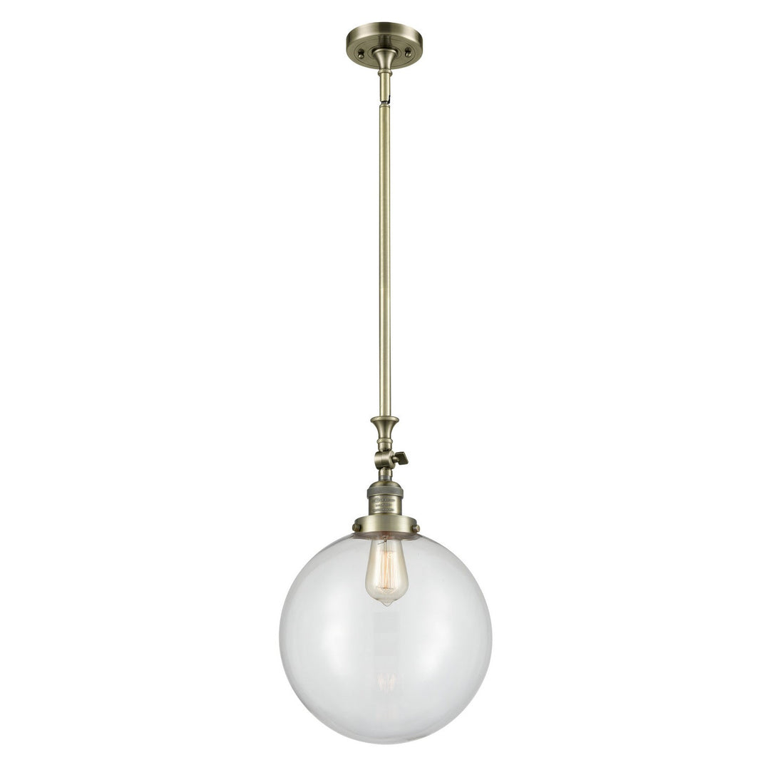 Innovations Franklin Restoration 206-AB-G202-12 Pendant Light - Antique Brass