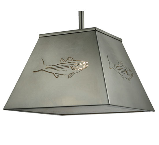 Meyda Tiffany Striped Bass 122553 Pendant Light - Nickel