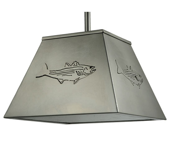 Meyda Tiffany Striped Bass 122553 Pendant Light - Nickel
