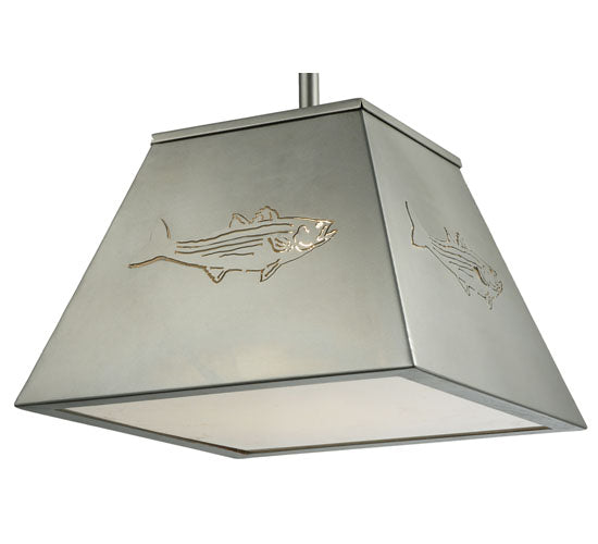 Meyda Tiffany Striped Bass 122553 Pendant Light - Nickel