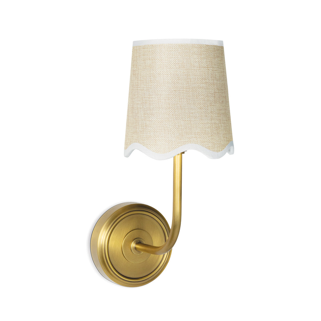 Regina Andrew Ariel 15-1167NB Wall Sconce Light - Natural Brass