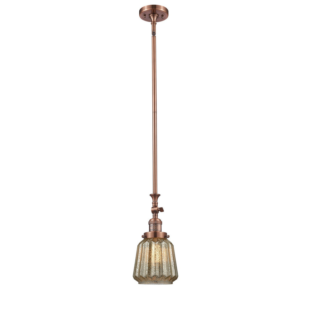 Innovations Franklin Restoration 206-AC-G146-LED Pendant Light - Antique Copper