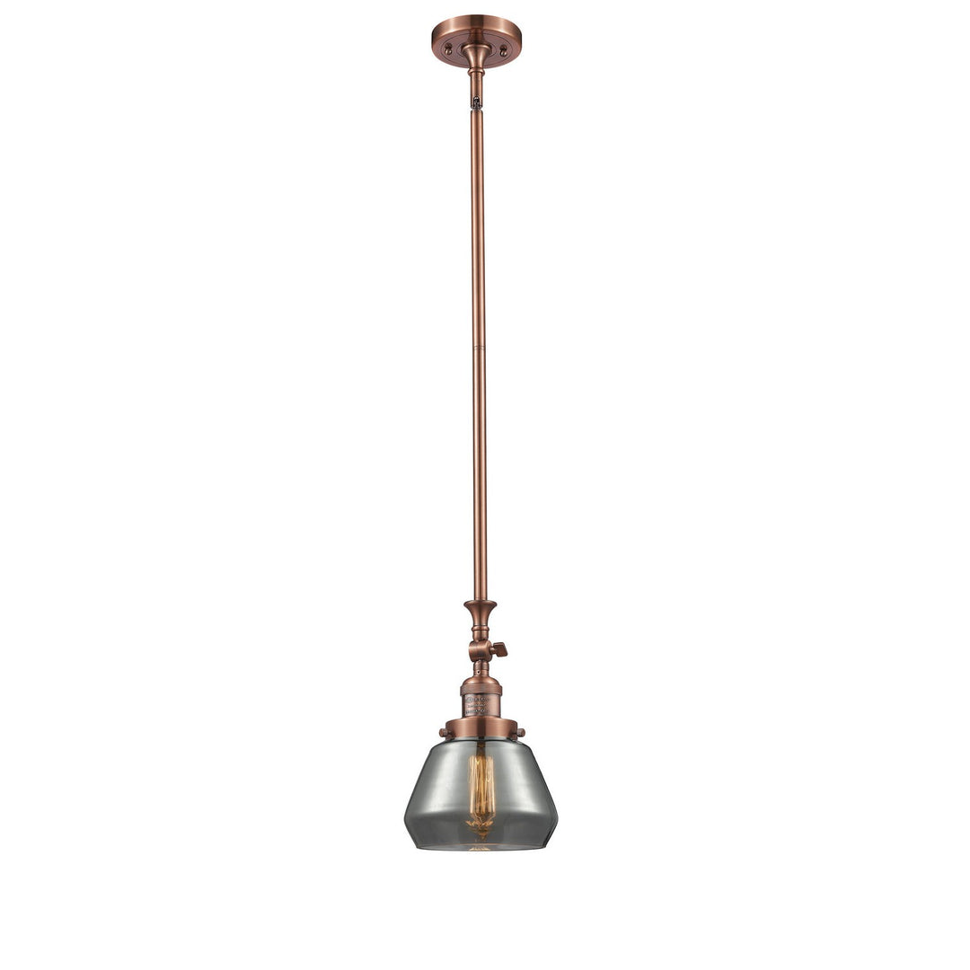 Innovations Franklin Restoration 206-AC-G173-LED Pendant Light - Antique Copper