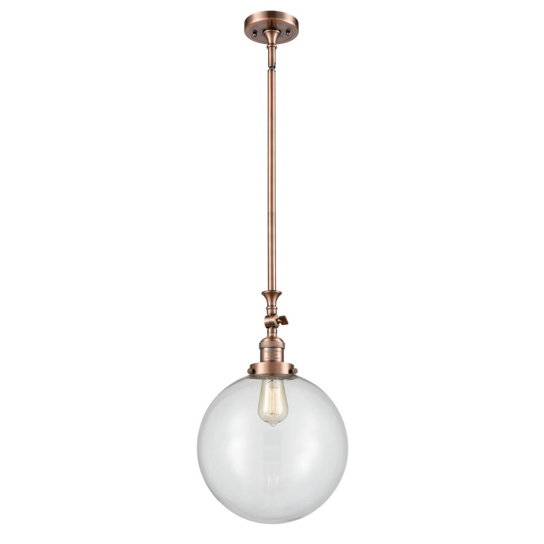 Innovations Franklin Restoration 206-AC-G202-12-LED Pendant Light - Antique Copper