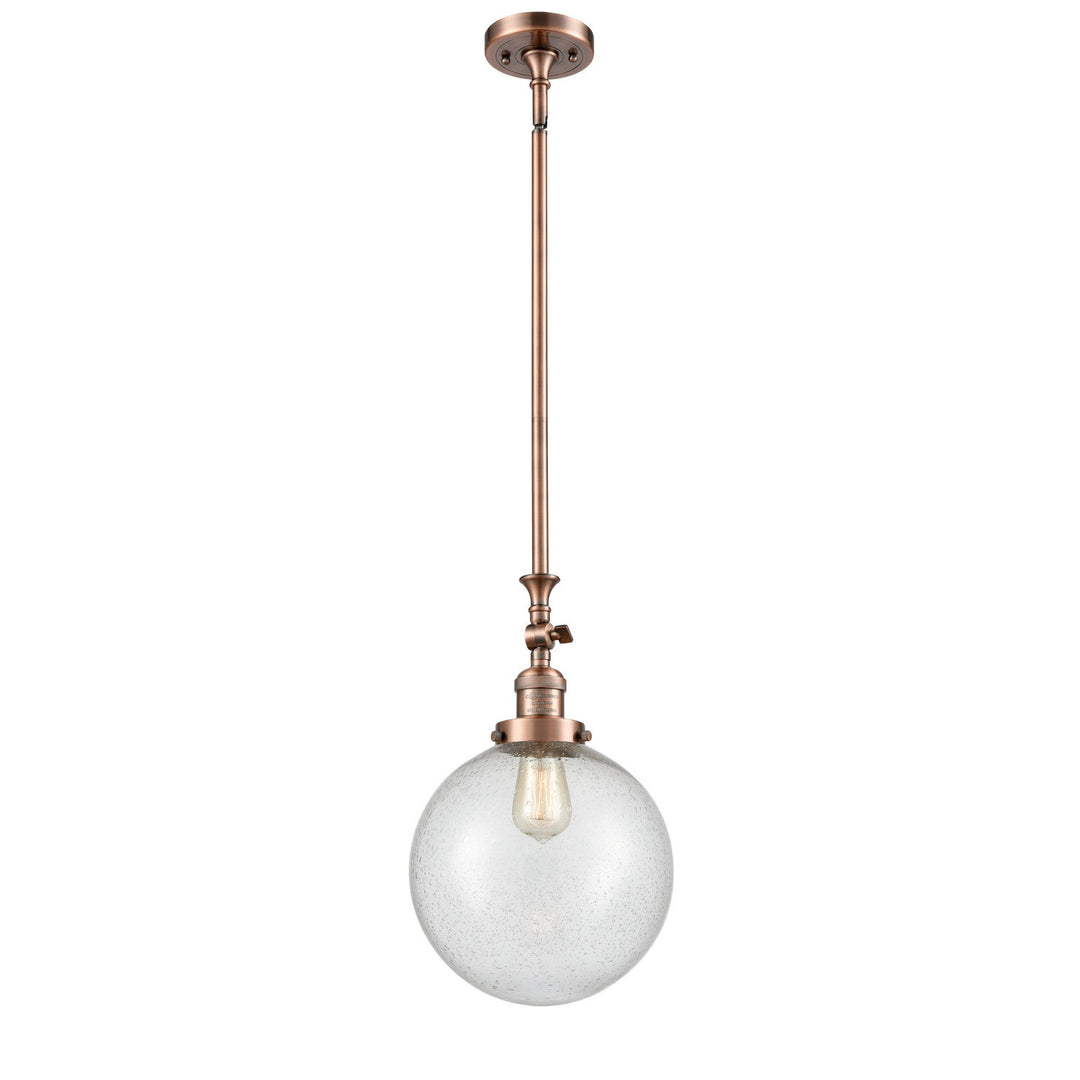 Innovations Franklin Restoration 206-AC-G204-10-LED Pendant Light - Antique Copper