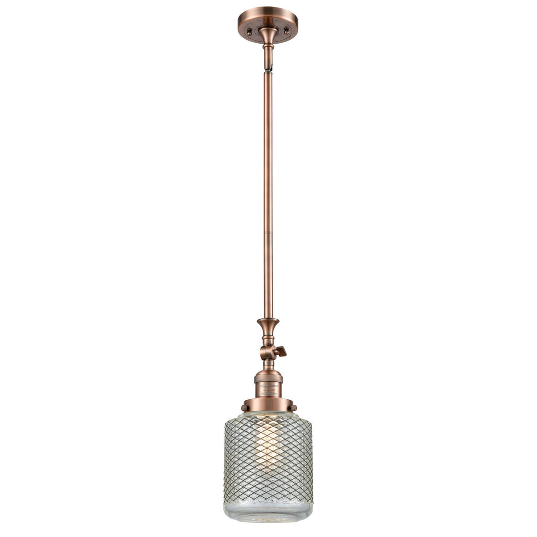 Innovations Franklin Restoration 206-AC-G262-LED Pendant Light - Antique Copper