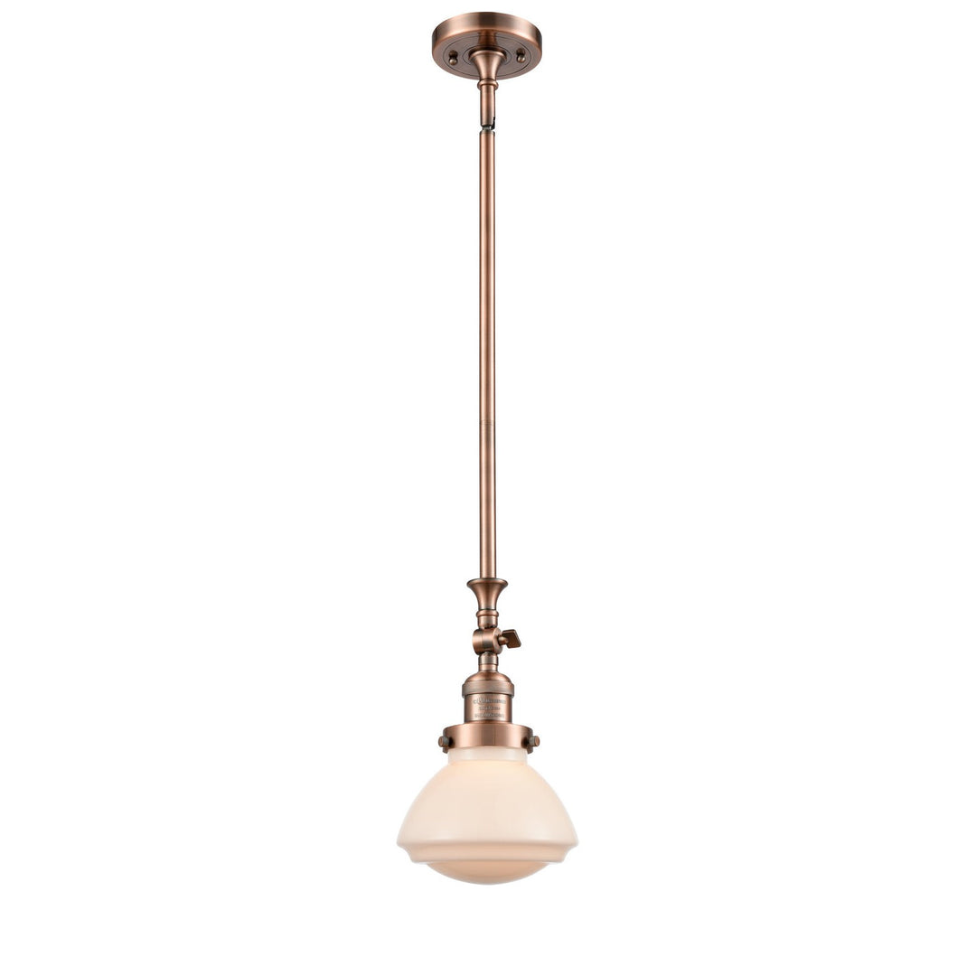 Innovations Franklin Restoration 206-AC-G321-LED Pendant Light - Antique Copper