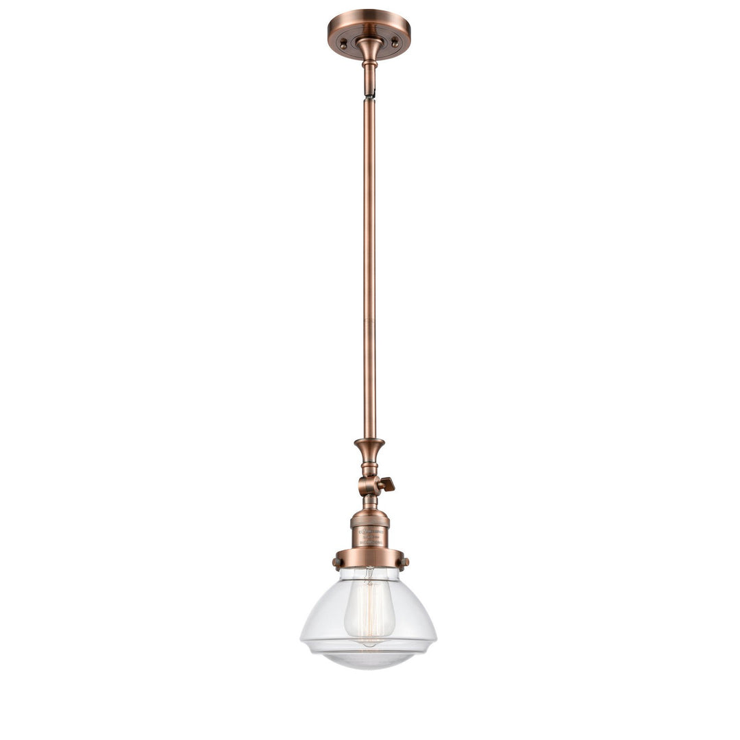 Innovations Franklin Restoration 206-AC-G322-LED Pendant Light - Antique Copper