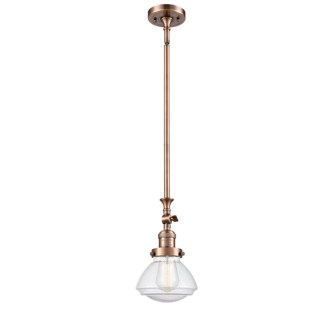 Innovations Franklin Restoration 206-AC-G324-LED Pendant Light - Antique Copper
