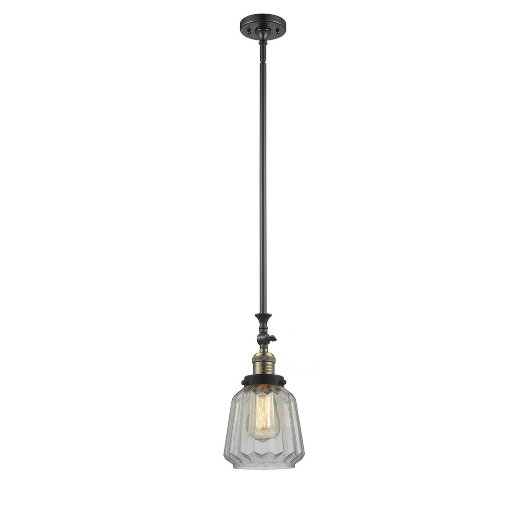 Innovations Franklin Restoration 206-BAB-G142-LED Pendant Light - Black Antique Brass