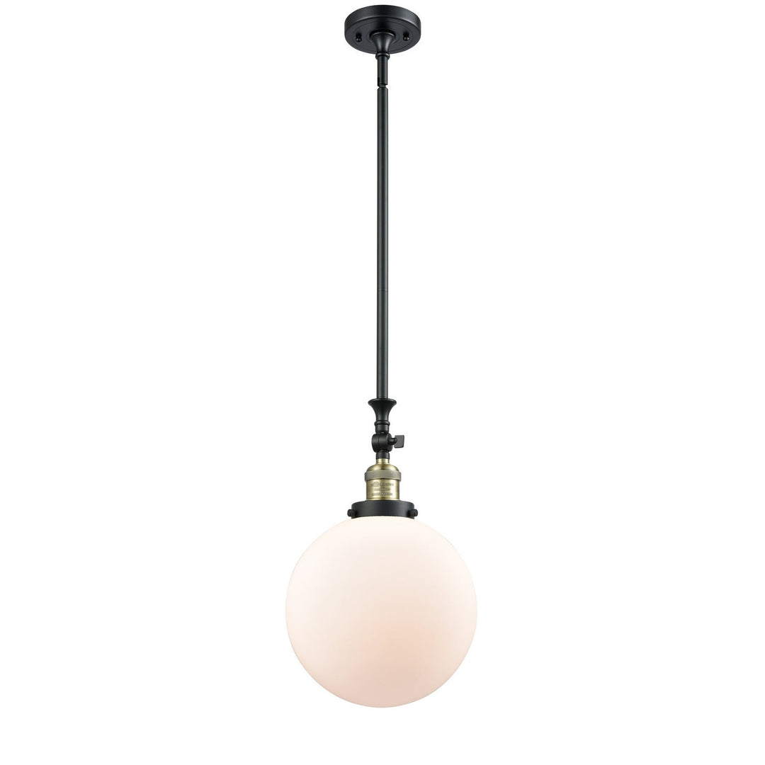 Innovations Franklin Restoration 206-BAB-G201-10-LED Pendant Light - Black Antique Brass