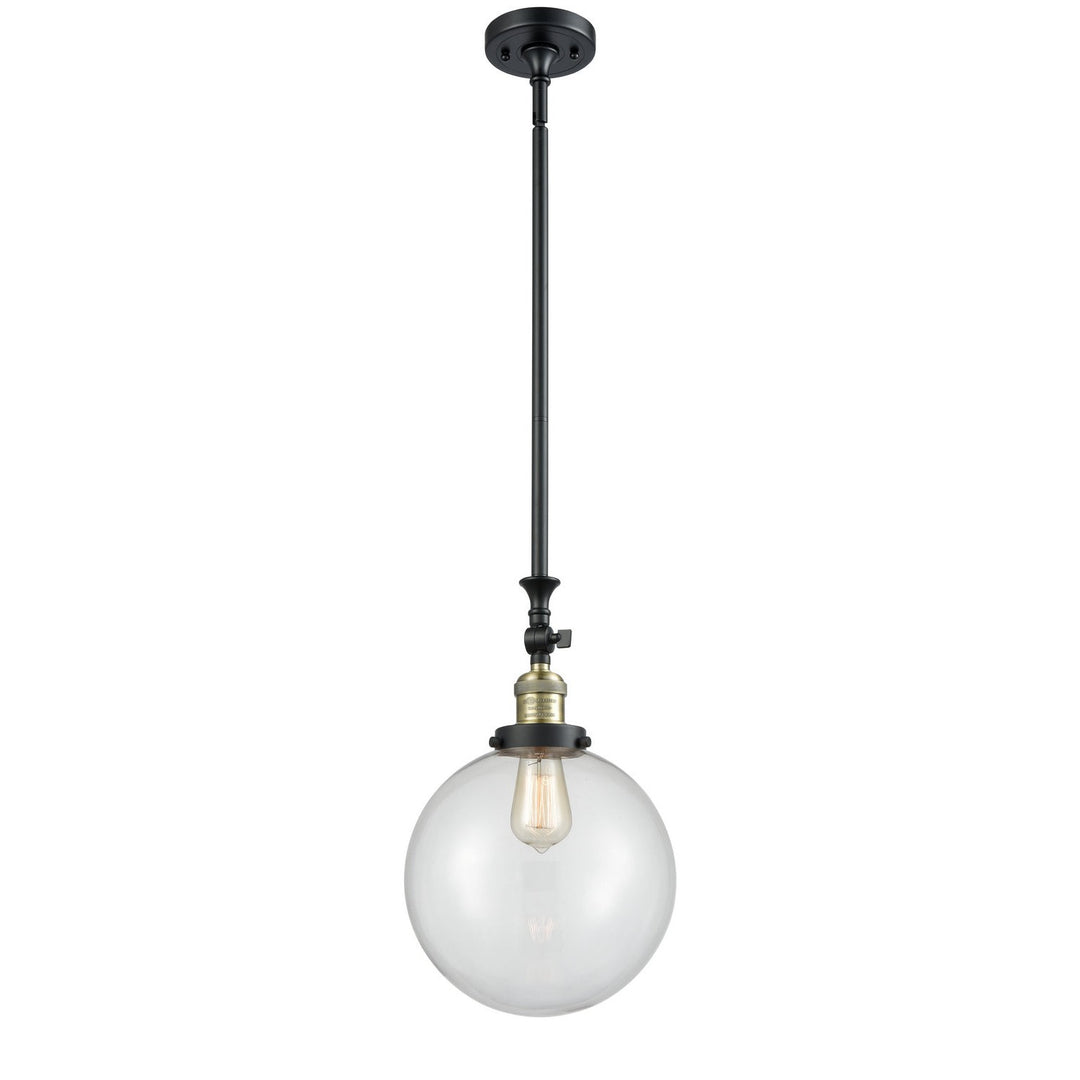 Innovations Franklin Restoration 206-BAB-G202-10 Pendant Light - Black Antique Brass