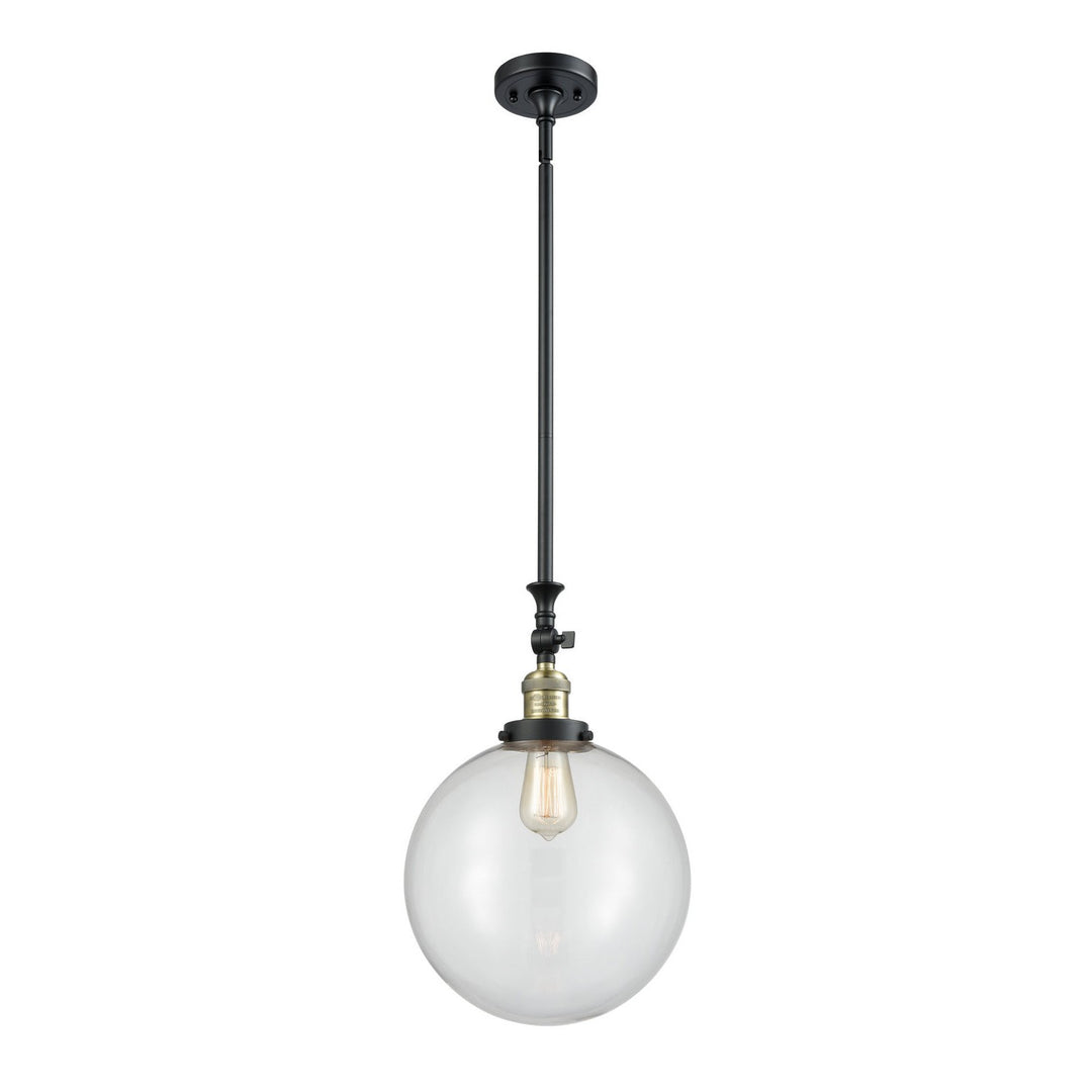 Innovations Franklin Restoration 206-BAB-G202-12 Pendant Light - Black Antique Brass