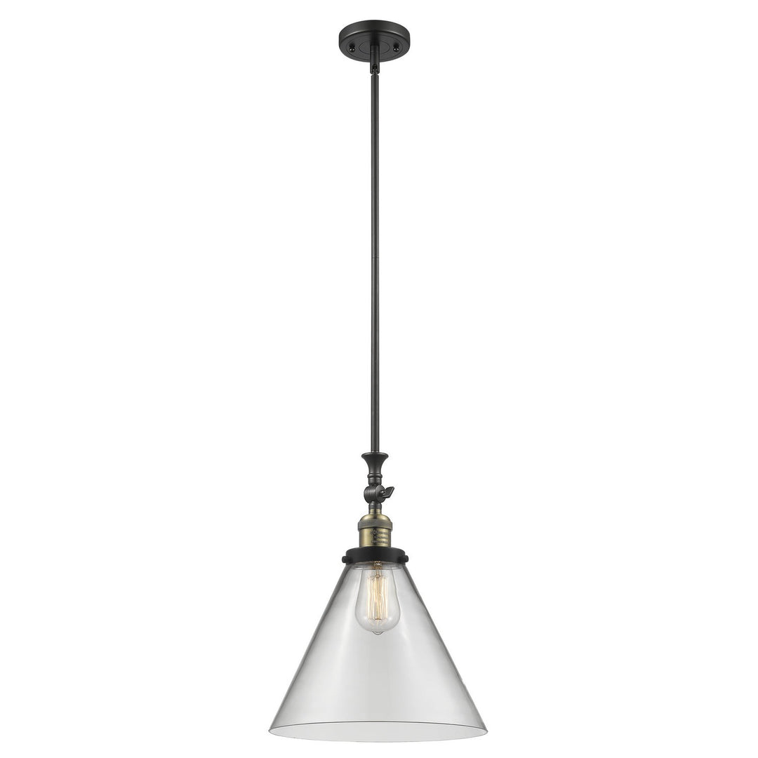 Innovations Franklin Restoration 206-BAB-G42-L Pendant Light - Black Antique Brass