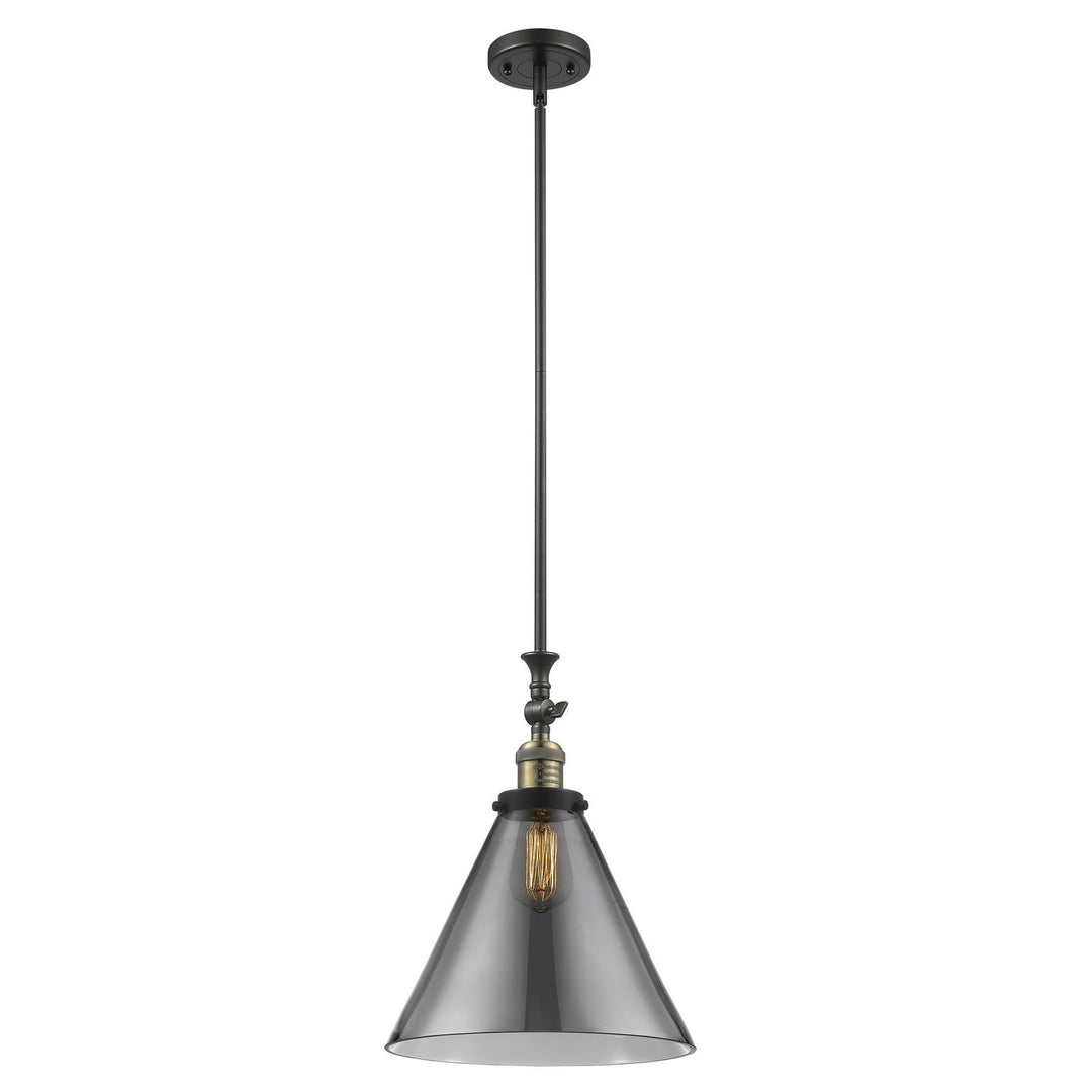 Innovations Franklin Restoration 206-BAB-G43-L Pendant Light - Black Antique Brass