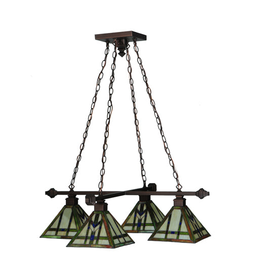Meyda Tiffany Prairie Wheat 122603 Chandelier Light - Mahogany Bronze