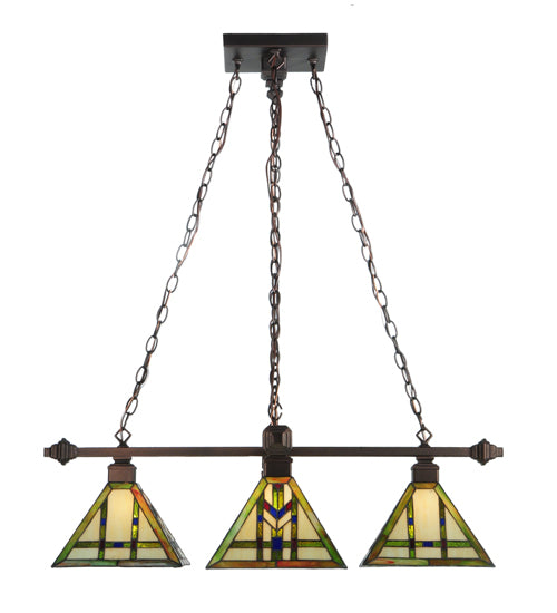 Meyda Tiffany Prairie Wheat 122603 Chandelier Light - Mahogany Bronze