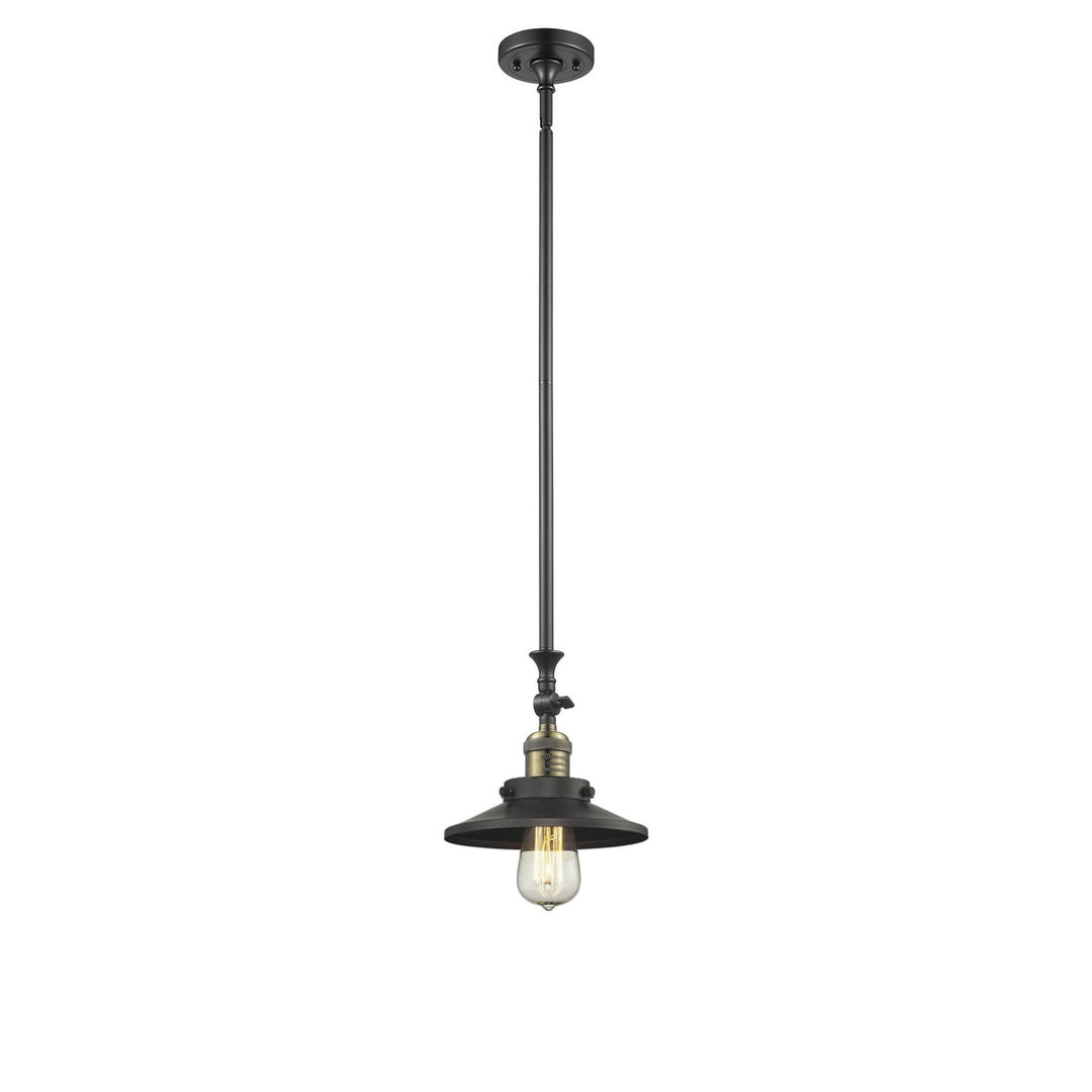 Innovations Franklin Restoration 206-BAB-M6-LED Pendant Light - Black Antique Brass