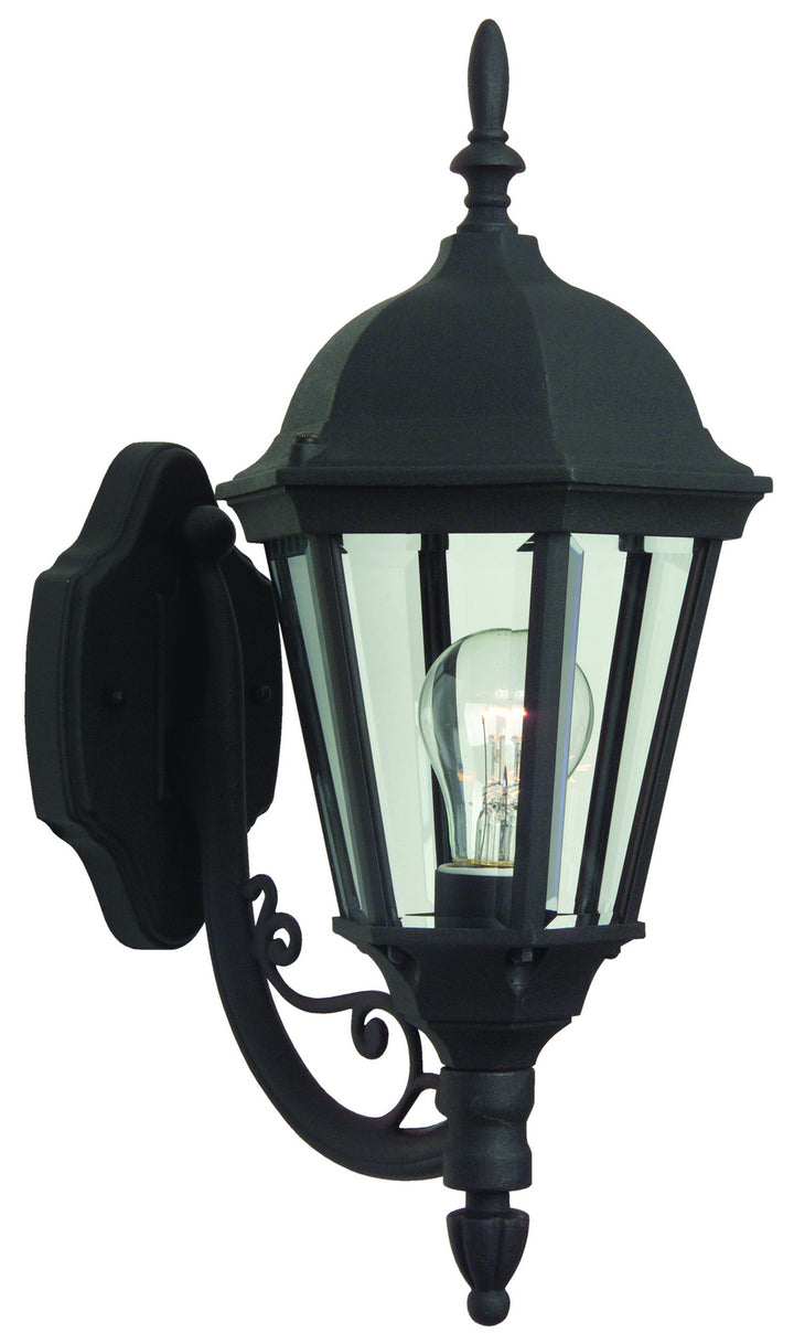 Craftmade Lighting Z317-TB  Leaded Straight Glass Cast Outdoor Textured Black