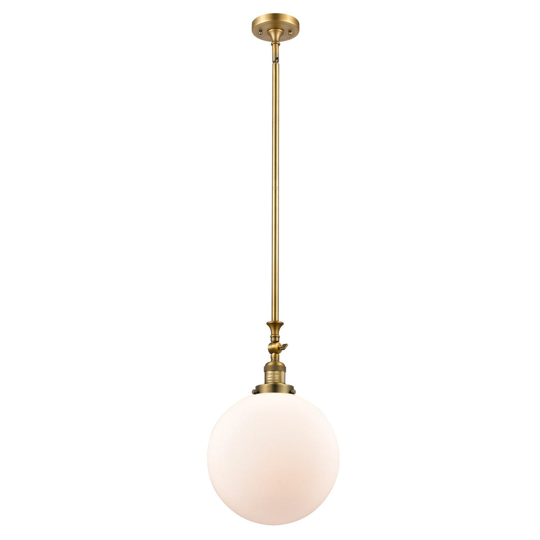 Innovations Franklin Restoration 206-BB-G201-12-LED Pendant Light - Brushed Brass