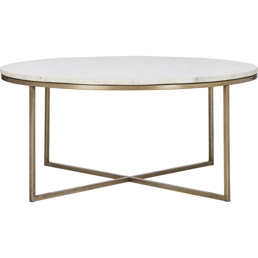 Renwil Lighting TA447 Lova Coffee Table Furniture Brass - Antique