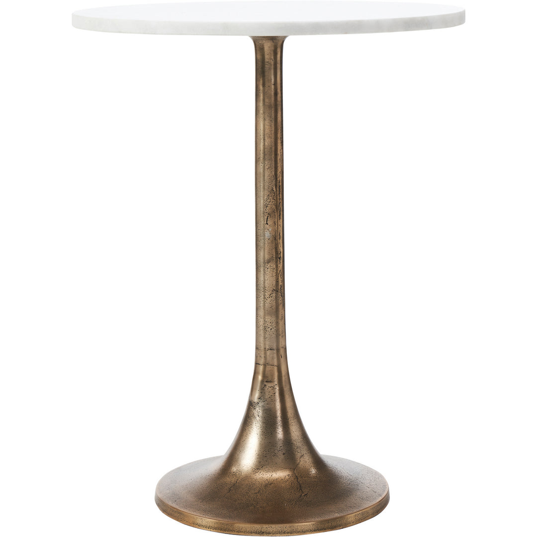 Renwil Lighting TA450 Amalya Side Table Furniture Brass - Antique