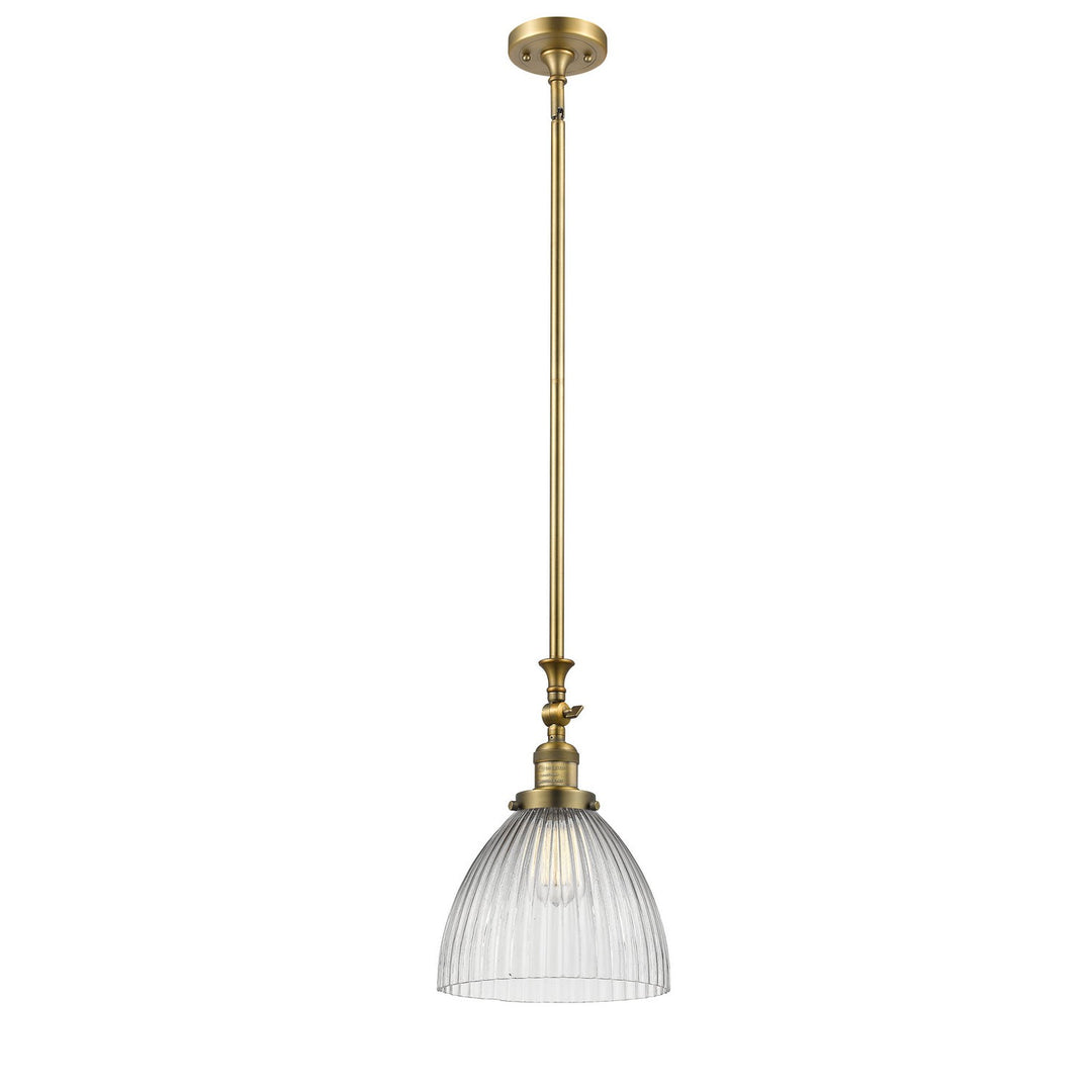 Innovations Franklin Restoration 206-BB-G222 Pendant Light - Brushed Brass