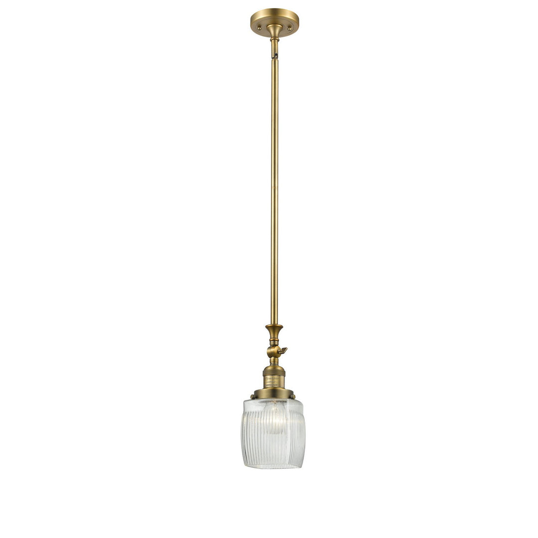 Innovations Franklin Restoration 206-BB-G302-LED Pendant Light - Brushed Brass