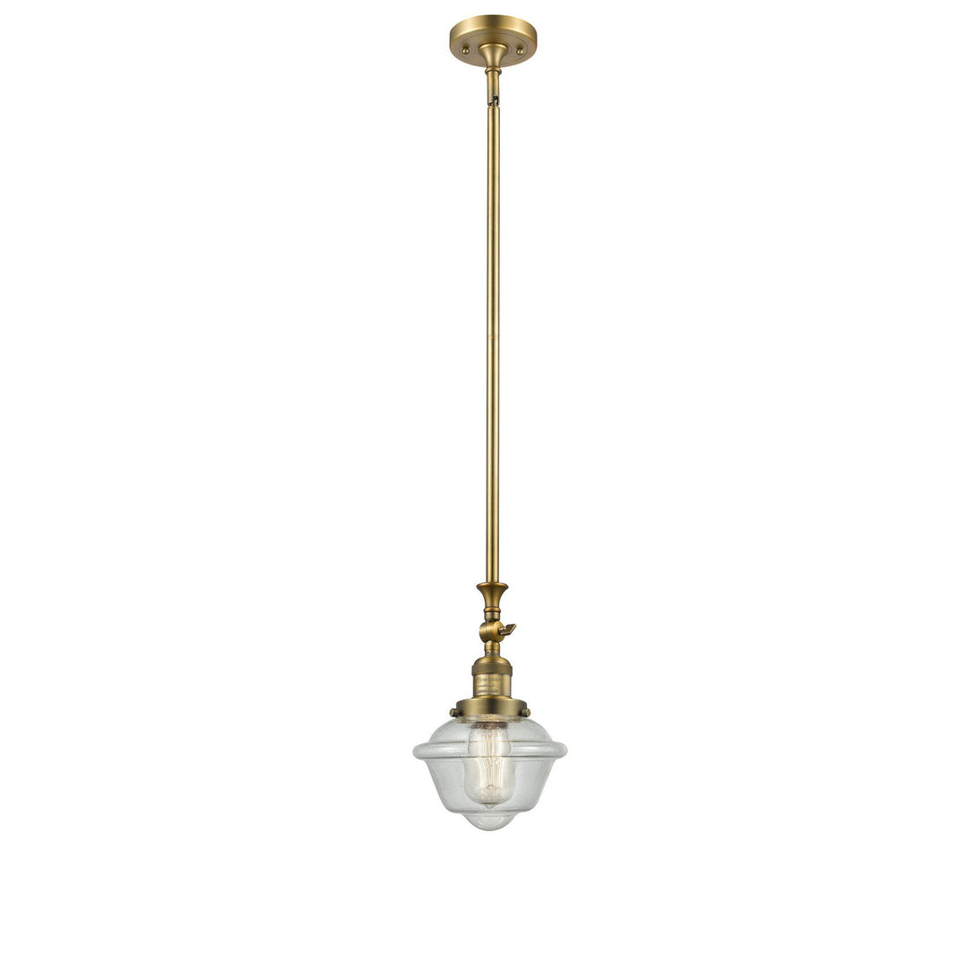 Innovations Franklin Restoration 206-BB-G534-LED Pendant Light - Brushed Brass