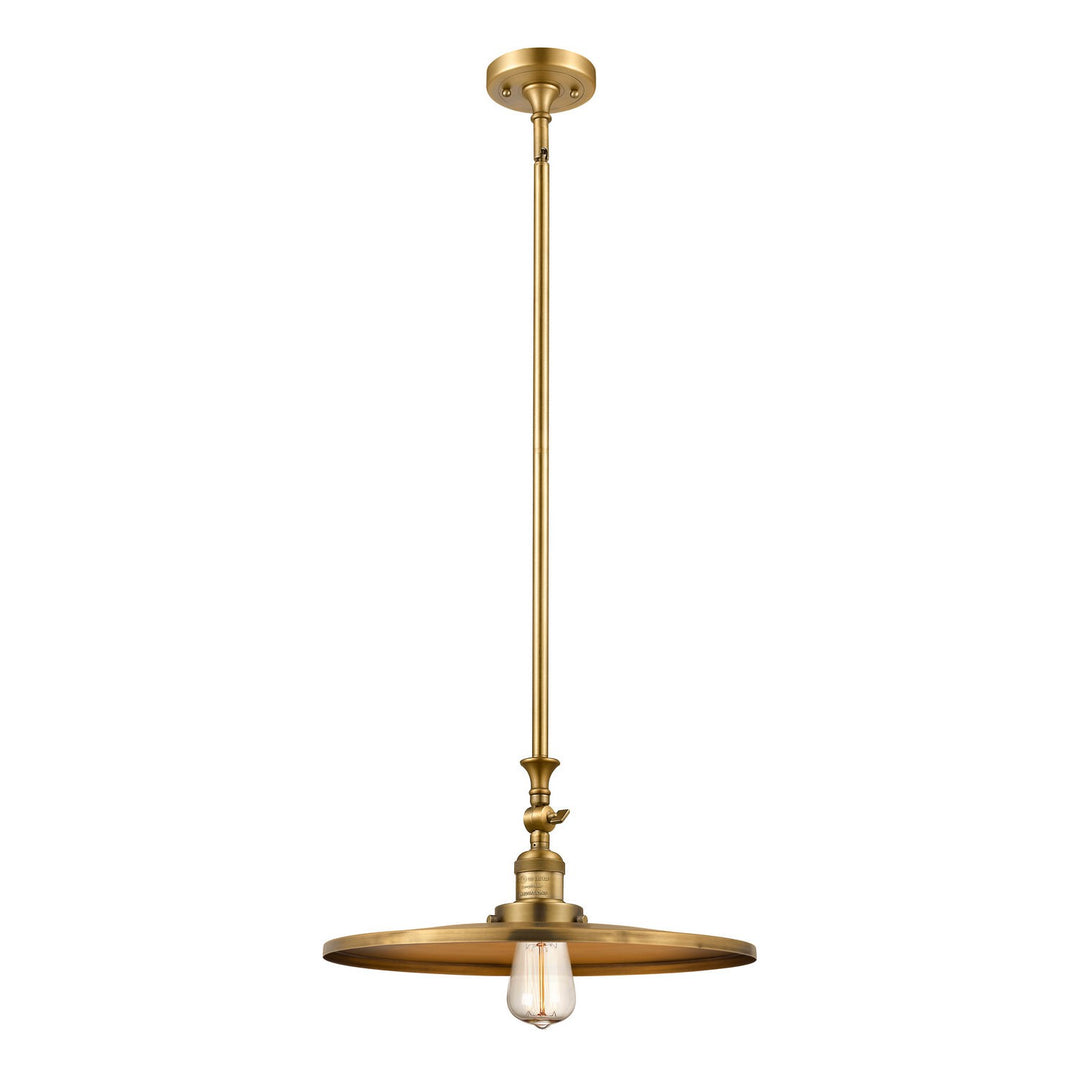 Innovations Franklin Restoration 206-BB-MFR-BB-16-LED Pendant Light - Brushed Brass