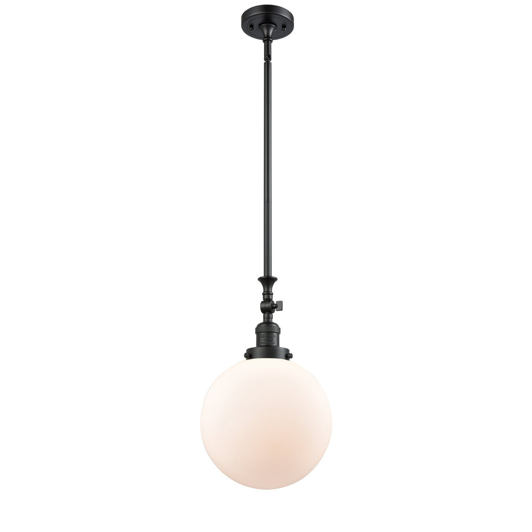 Innovations Franklin Restoration 206-BK-G201-10-LED Pendant Light - Matte Black