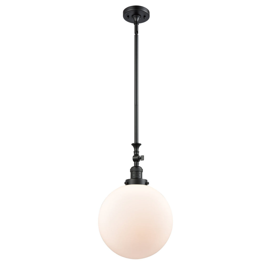 Innovations Franklin Restoration 206-BK-G201-12-LED Pendant Light - Matte Black