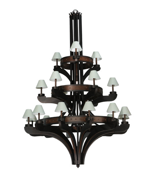 Meyda Tiffany Castilla 122634 Chandelier Light - Custom,Mahogany Bronze
