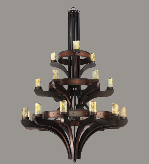 Meyda Tiffany Castilla 122640 Chandelier Light - Custom,Mahogany Bronze