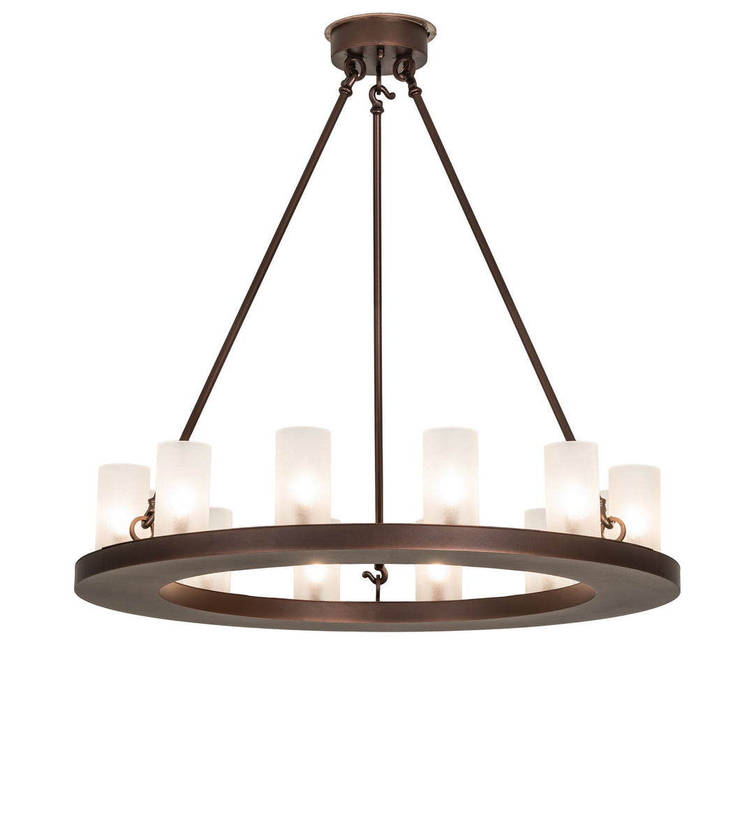 Meyda Tiffany Loxley 247663 Chandelier Light - Mahogany Bronze