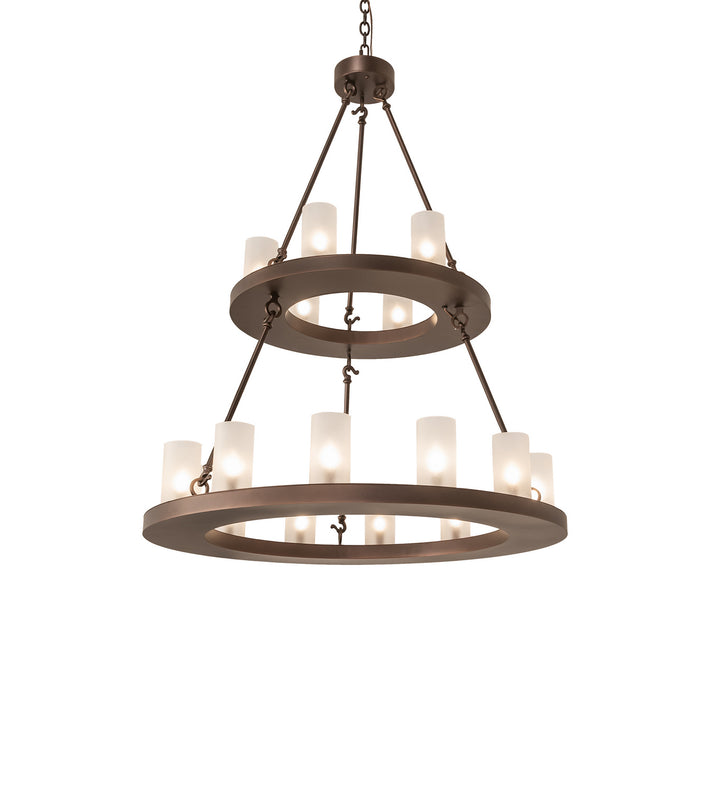Meyda Tiffany Loxley 247664 Chandelier Light - Mahogany Bronze