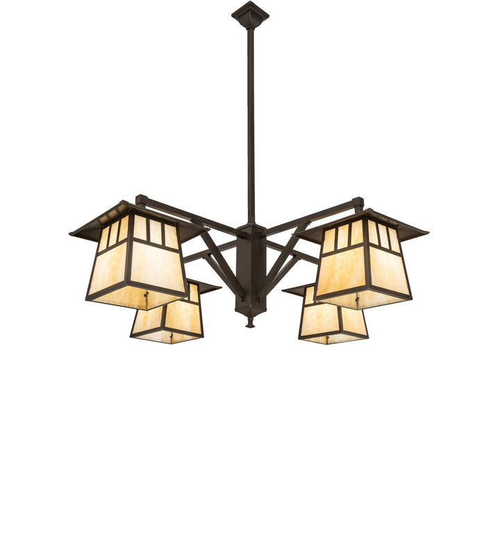 Meyda Tiffany Stillwater 250681 Chandelier Light - Craftsman Brown