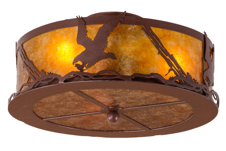 Meyda Tiffany Strike Of The Eagle 250694 Ceiling Light - Red Rust