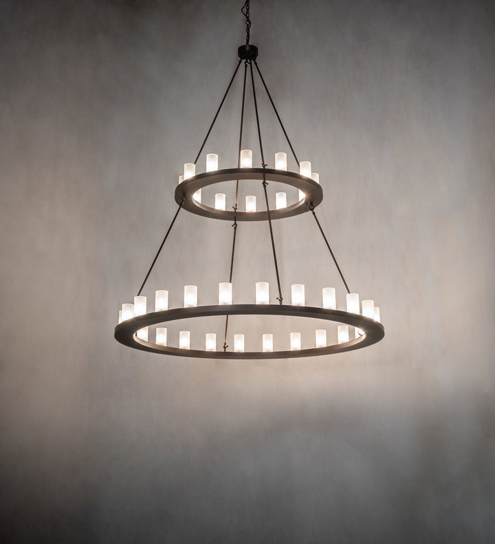 Meyda Tiffany Loxley 250828 Chandelier Light - Mahogany Bronze