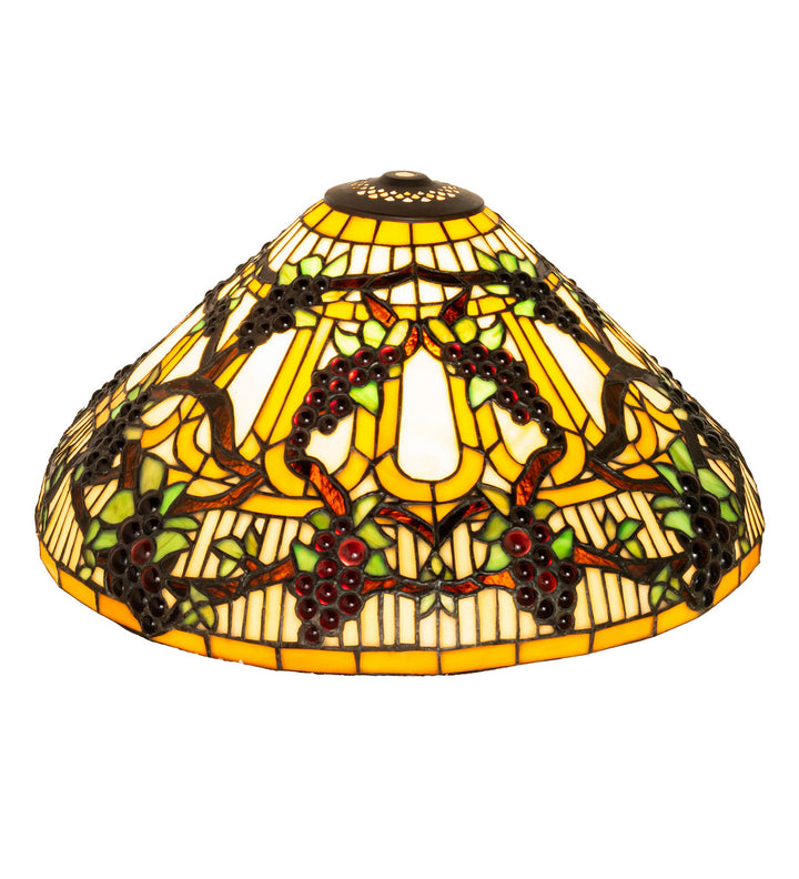 Meyda Tiffany Lighting 48545 Jeweled Grape Shade Lamp Shade Bronze / Dark