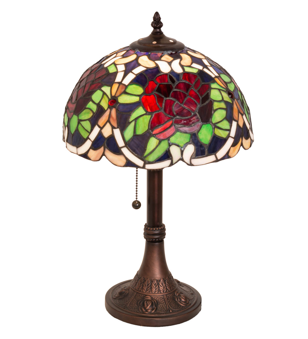 Meyda Tiffany Lighting 251062 Renaissance Rose One Light Table Lamp Lamp Bronze / Dark